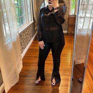 Norma Kamali Spat Leggings in Black